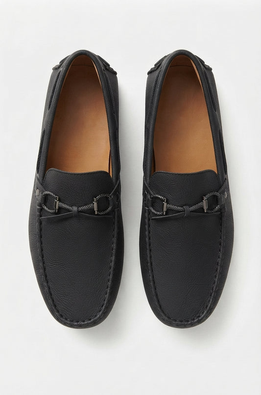 Classic black Bit Moccasin