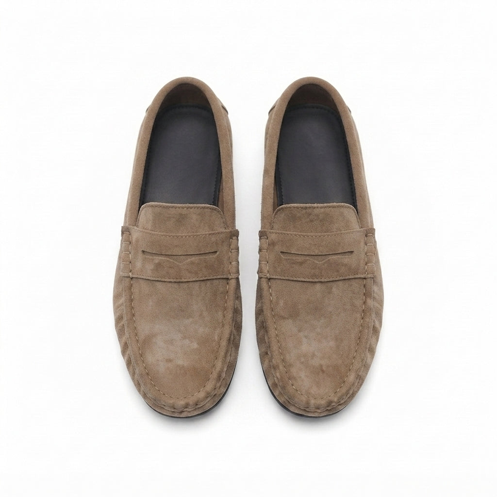 Classic Tan Suede Moccasin