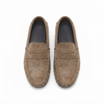 Classic Tan Suede Moccasin