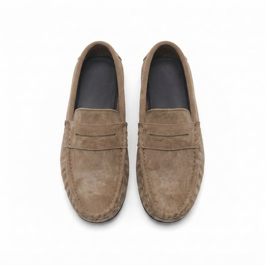 Classic Tan Suede Moccasin